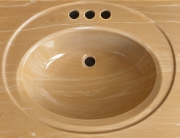 Standard recessed oval vanity bowl